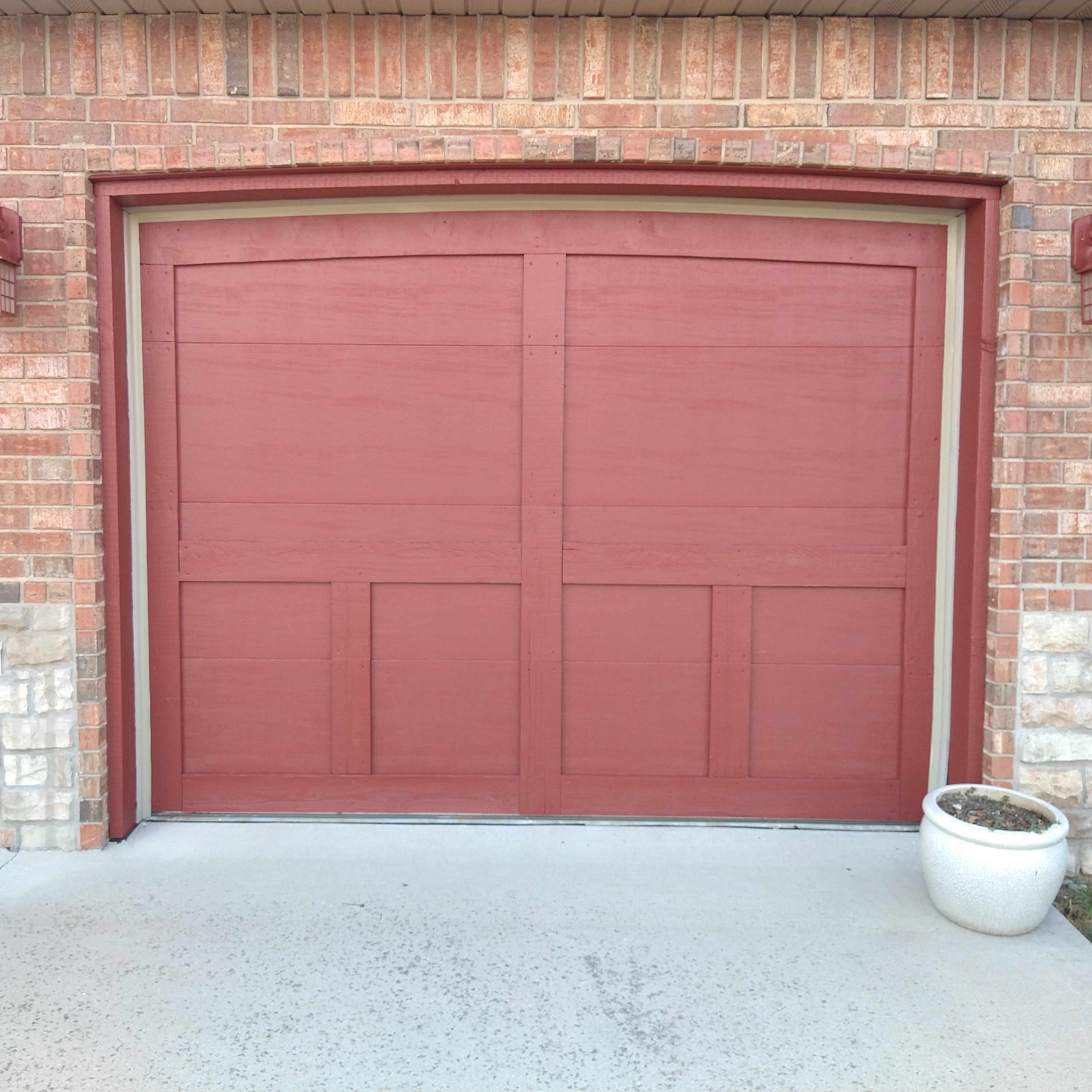 Newly Painted Exterior Garage Door